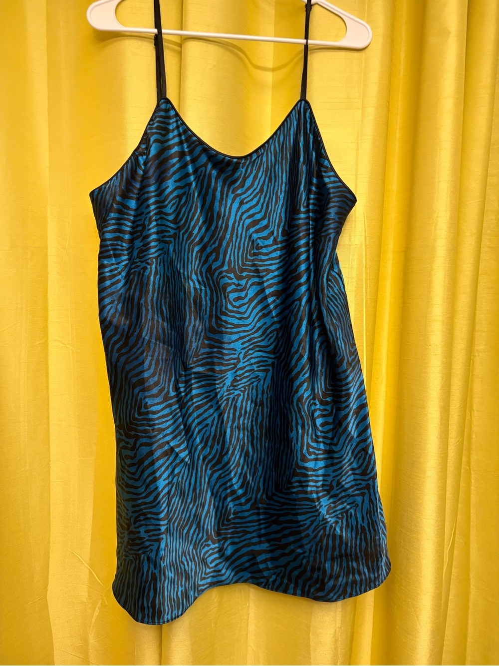 Blue and Black Zebra Print Camisole